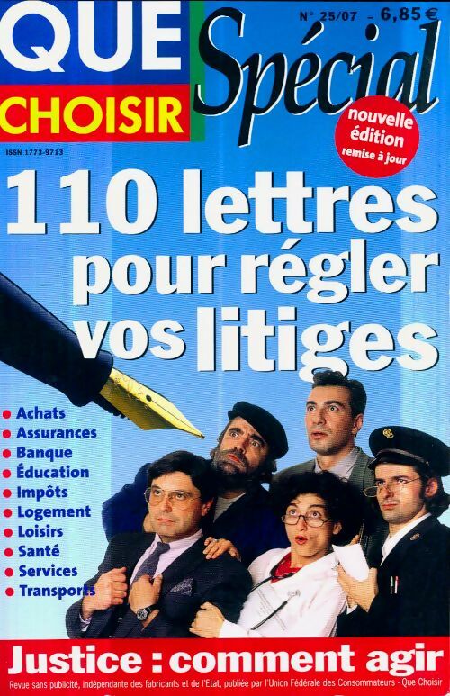 Livrenpoche : Que choisir Spécial n°25/07 - Collectif - Livre