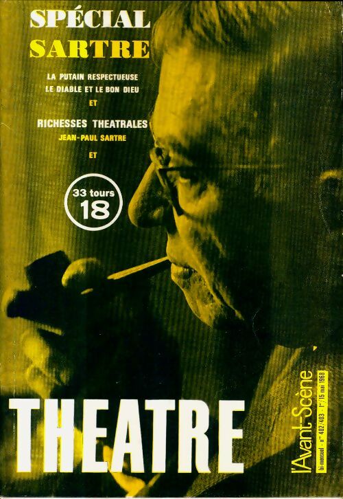 Livrenpoche : L'avant-scène théâtre Revue n°402-403 : Sartre - Collectif - Livre