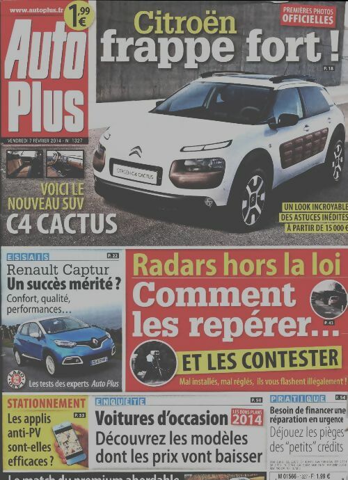 Livrenpoche : Auto Plus n°1327 : C4 Cactus - Collectif - Livre
