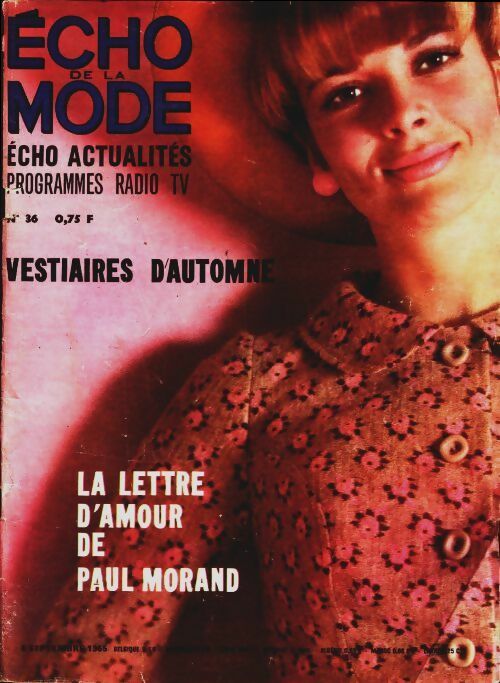 Livrenpoche : L'écho de la mode 1965 n°36 - Collectif - Livre