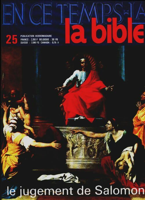 Livrenpoche : En ce temps-là la Bible n°25 : Le jugement de Salomon - Collectif - Livre