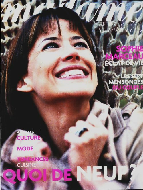 Livrenpoche : Madame Figaro n°1097 : Sophie Marceau - Collectif - Livre