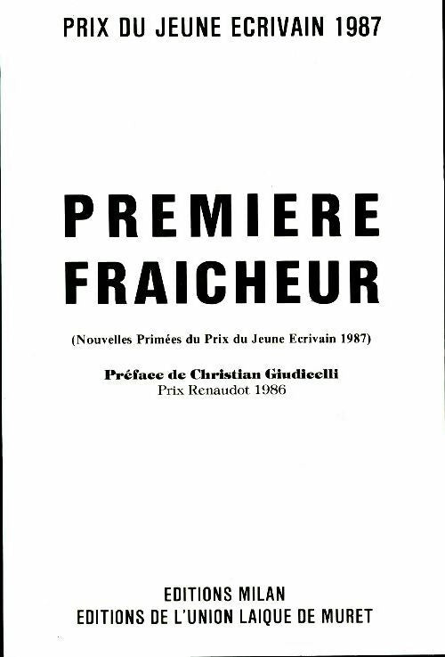Livrenpoche : Première fraîcheur - Collectif - Livre