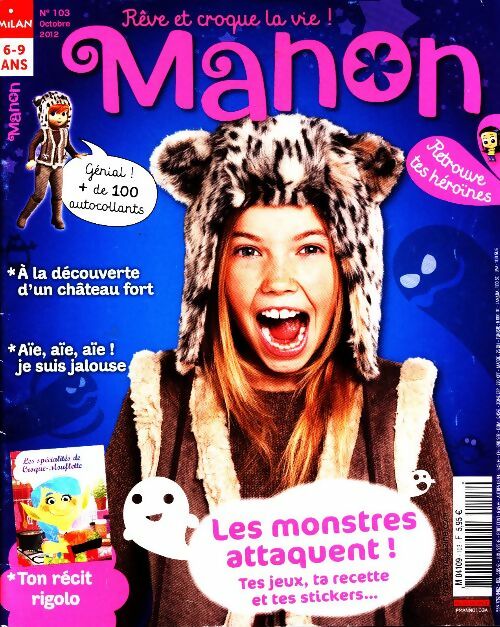 Livrenpoche : Manon n°103 : Les monstres attaquent ! - Collectif - Livre