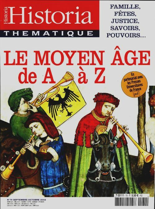 Livrenpoche : Historia thématique n°79 : Le Moyen Age de A à Z - Collectif - Livre
