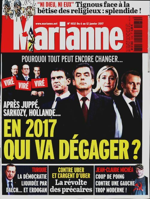 Livrenpoche : Marianne n°1032 : En 2017 qui va dégager ? - Collectif - Livre