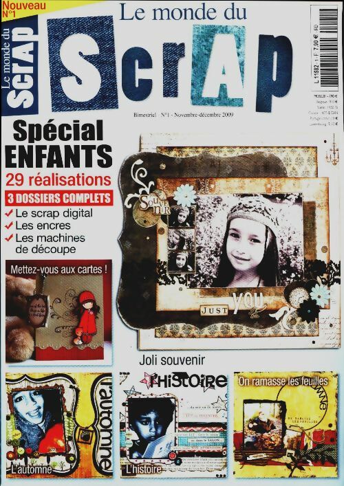 Livrenpoche : Le monde du scrap n°1 : Spécial enfants - Collectif - Livre
