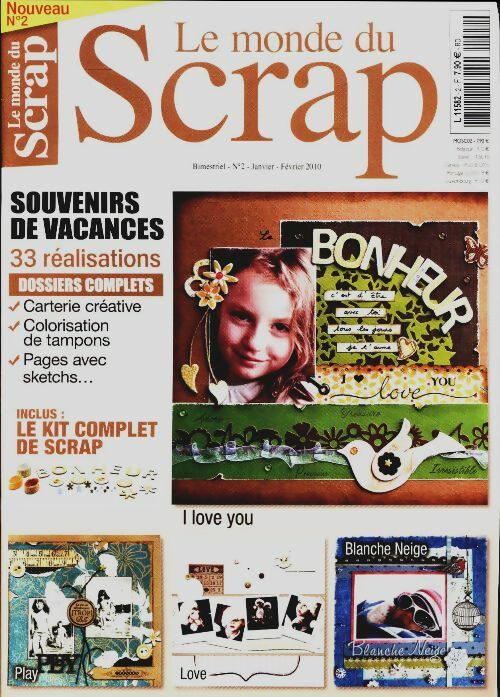 Livrenpoche : Le monde du scrap n°2 : Souvenirs de vacances - Collectif - Livre