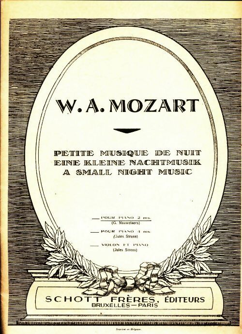 Livrenpoche : Petite musique de nuit - Wolfgang Amadeus Mozart - Livre
