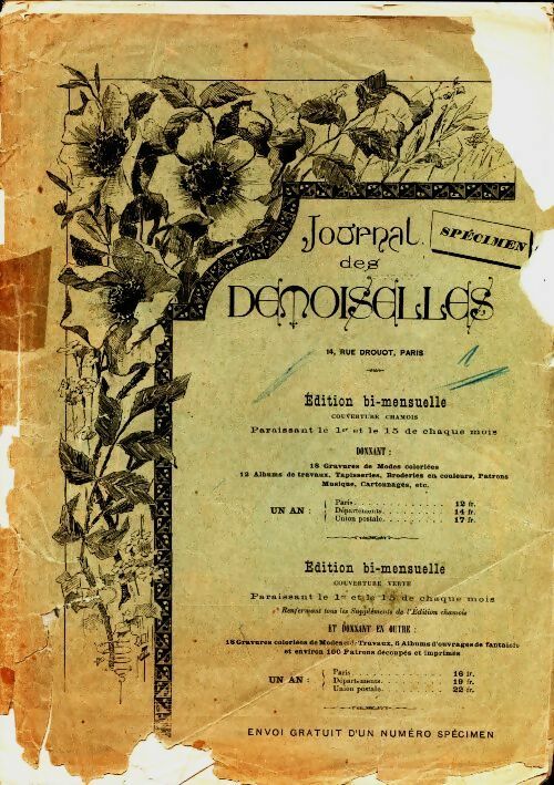 Livrenpoche : Journal des demoiselles (spécimen) - Collectif - Livre