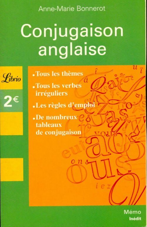 Livrenpoche : Conjugaison anglaise - Anne-Marie Bonnerot - Livre