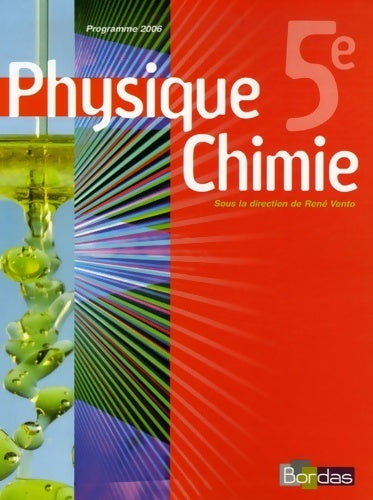 Livrenpoche : Physique-Chimie 5e - René Vento - Livre