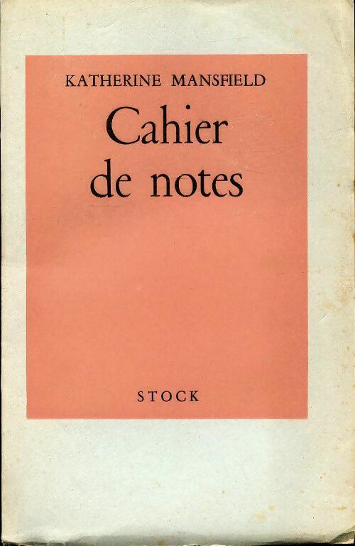 Livrenpoche : Cahier de notes - Katherine Mansfield - Livre
