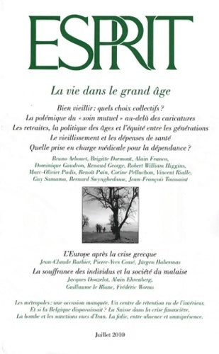 Livrenpoche : Esprit n°366 : La vie dans le grand âge - Collectif - Livre