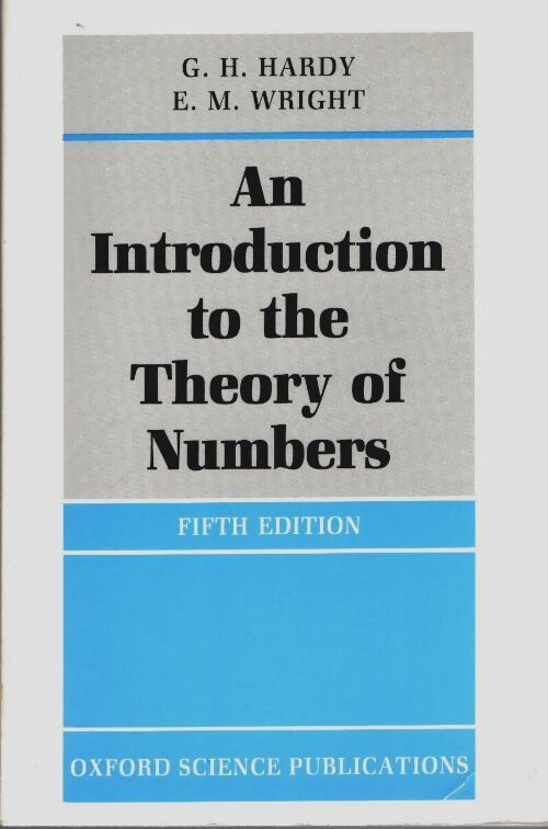 Livrenpoche : An introduction to the theory of numbers - Godfrey H. Hardy - Livre
