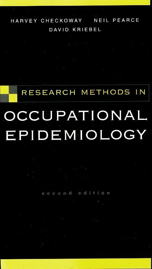 Livrenpoche : Research methods in occupational epidemiology - Harvey Checkoway - Livre