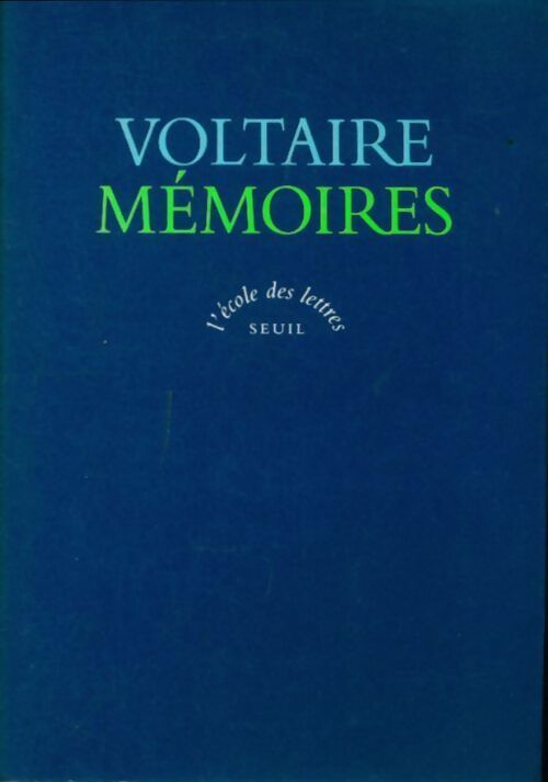 Livrenpoche : Mémoires - Voltaire - Livre