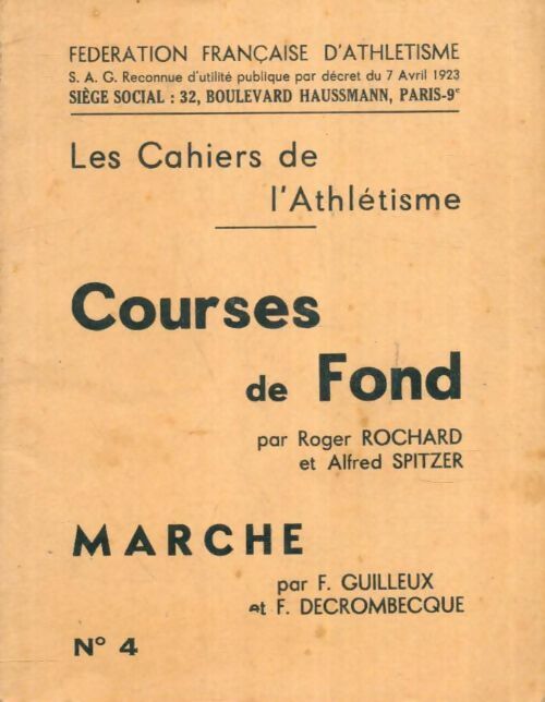 Livrenpoche : Courses de fond et marche - Collectif - Livre