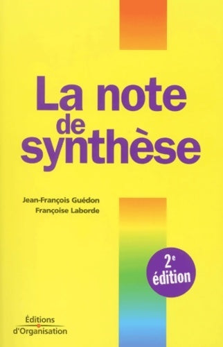 Livrenpoche : La note de synthèse - Jean-François Guédon - Livre