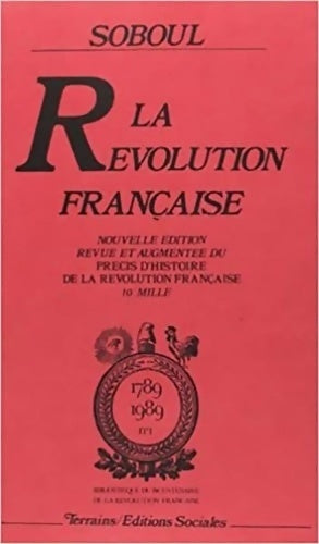 La Révolution française - Albert Soboul - Livre
