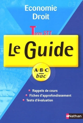 Livrenpoche : Economie droit Terminale STT - Jean-Luc Charron - Livre