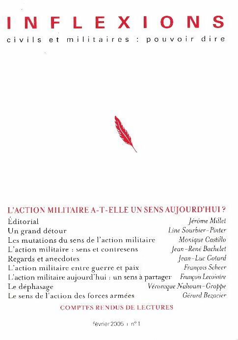 Livrenpoche : Inflexions n°1 : L'action militaire a-t-elle un sens aujoud'hui ? - Collectif - Livre