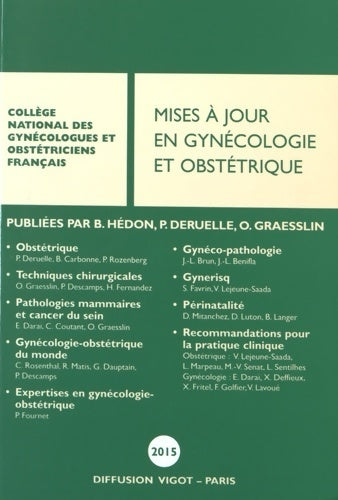 Livrenpoche : Mises à jour en gynécologie et obstétrique - Collectif - Livre