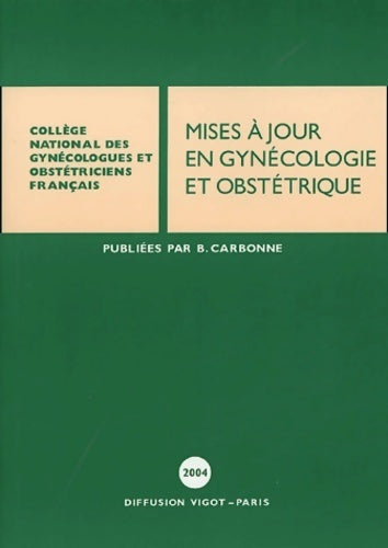 Livrenpoche : Mises à jour en gynécologie et obstétrique - Collectif - Livre