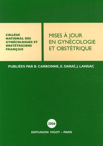Livrenpoche : Mises à jour en gynécologie et obstétrique - Collectif - Livre