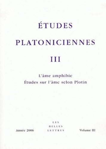 Livrenpoche : Études platoniciennes III - Collectif - Livre