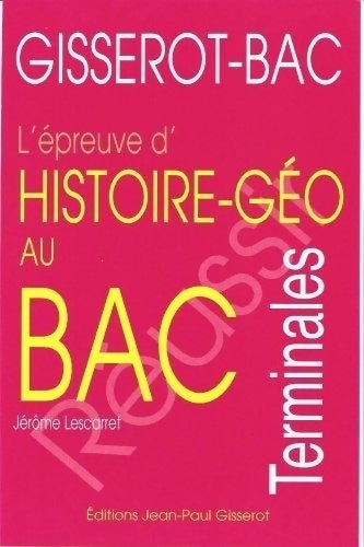 Livrenpoche : L'épreuve d'Histoire géographie au bac - Collectif - Livre