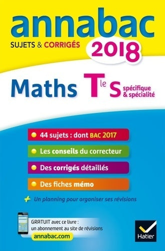 Livrenpoche : Maths Terminale S spécifique & spécialité, Sujets et corrigés 2018 - Hervé Kazmierczak - Livre