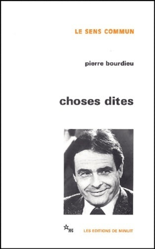 Livrenpoche : Choses dites - Pierre Bourdieu - Livre