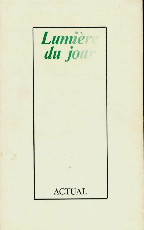 Livrenpoche : Lumière du jour - Collectif - Livre