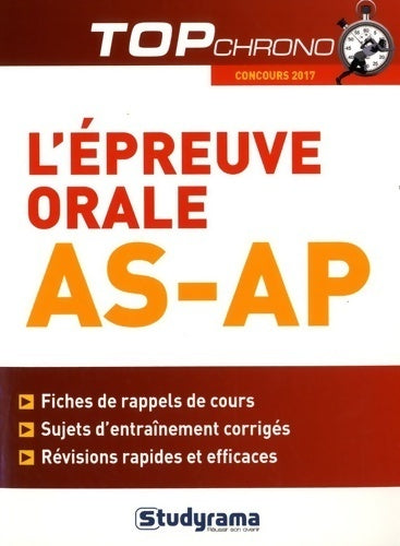 Livrenpoche : L'épreuve orale AS-AP - Céline Wistuba - Livre