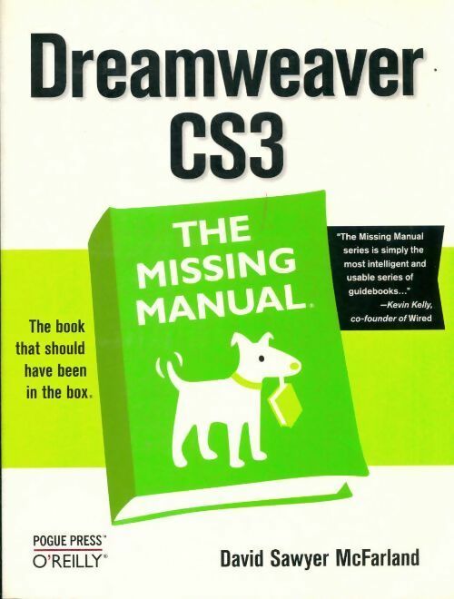 Livrenpoche : Dreamweaver CS3. The missing manual - David McFarland - Livre