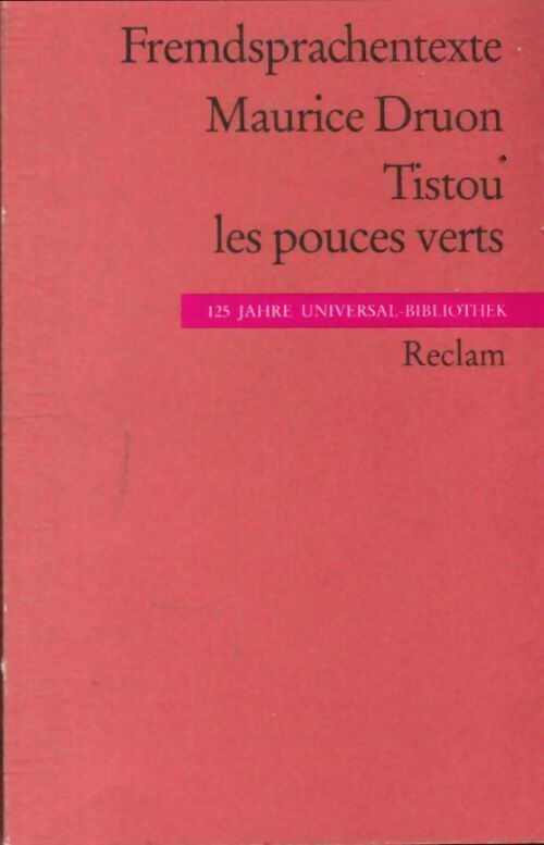 Livrenpoche : Tistou les pouces verts - Maurice Druon - Livre