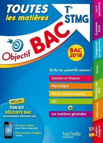 Livrenpoche : Toutes les matières Terminale STMG 2018 - Collectif - Livre