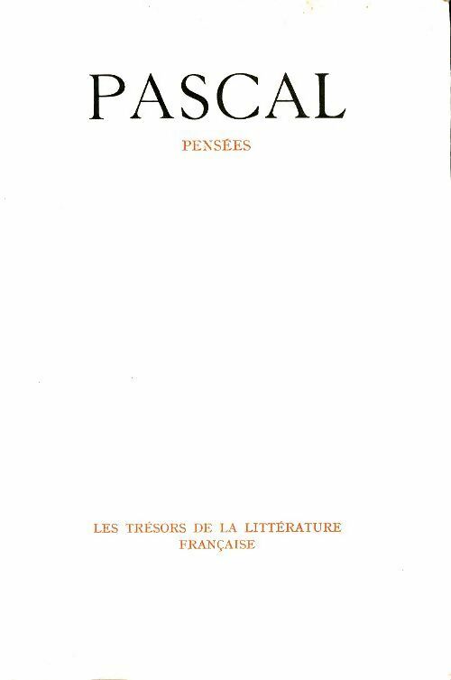 Livrenpoche : Pensées - Pascal - Livre