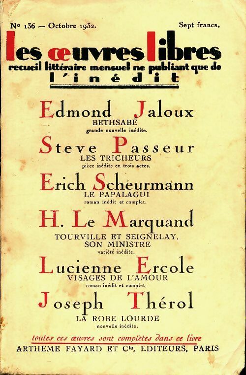 Livrenpoche : Les oeuvres libres n°136 - Collectif - Livre
