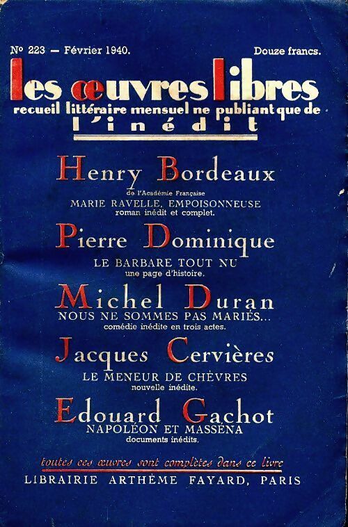 Livrenpoche : Les oeuvres libres n°223 - Collectif - Livre