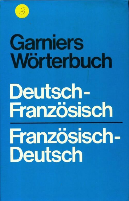 Livrenpoche : Garniers Wörterbuch Deutsch-Französisch / Französisch-Deutsch - Joseph Denis - Livre