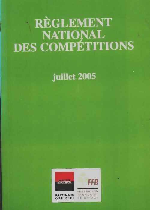 Livrenpoche : Règlement national des compétitions - Collectif - Livre