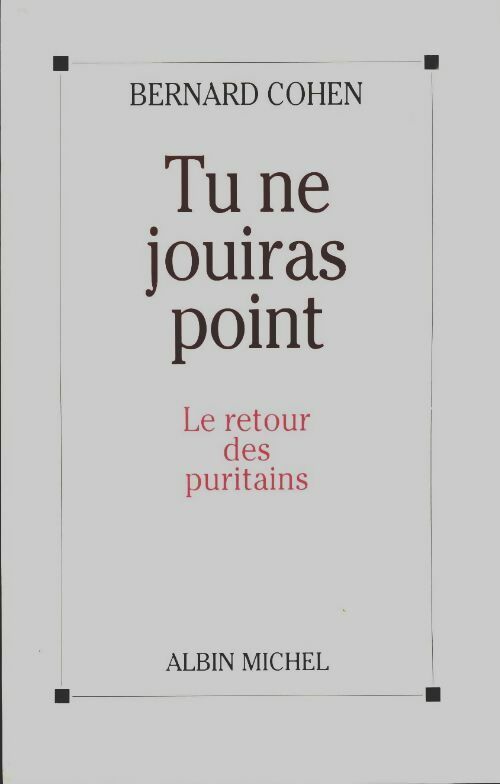 Livrenpoche : Tu ne jouiras point - Bernard Cohen - Livre