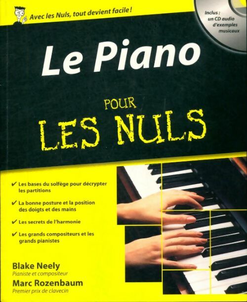 Livrenpoche : Le piano pour les nuls (+ 1cd audio) - Marc Rozenbaum - Livre