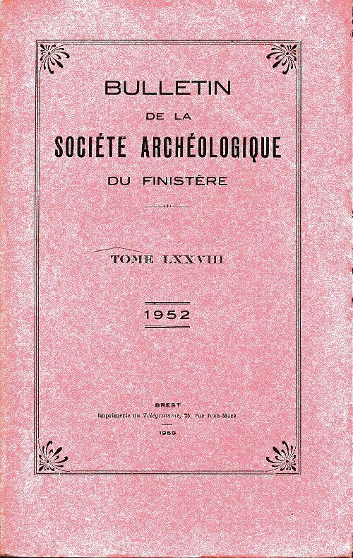 Livrenpoche : Bulletin de la société archéologique du Finistère Tome LXXVIII - Collectif - Livre