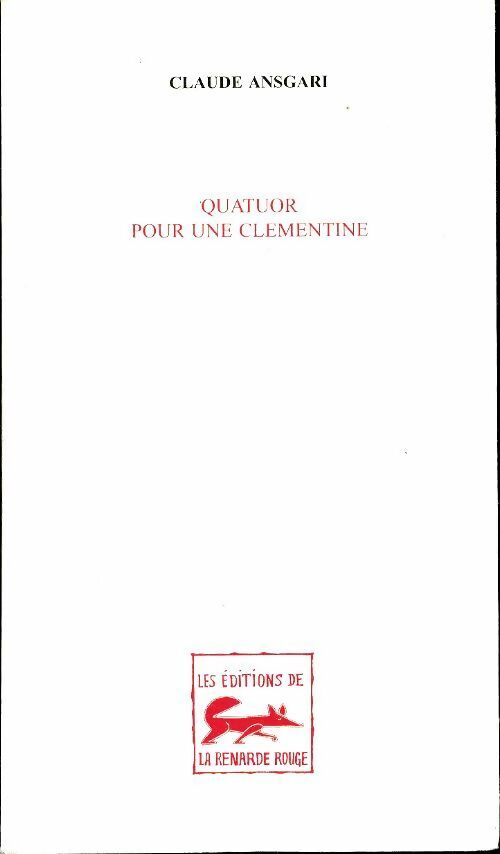 Livrenpoche : Quatuor pour une clémentine - Claude Ansgari - Livre