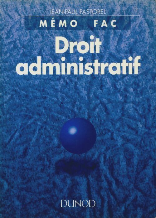 Livrenpoche : Droit administratif - Jean-Paul Pastorel - Livre