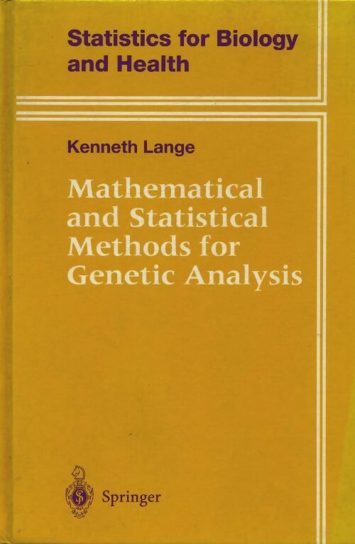 Livrenpoche : Mathematical and statistical methods for genetic analysis - Kenneth Lange - Livre