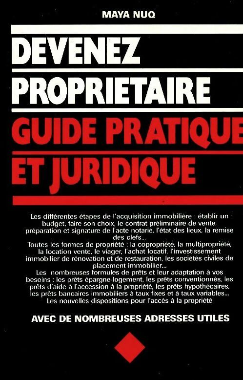 Livrenpoche : Devenir propriétaire - Maya Nuq-Barakat - Livre